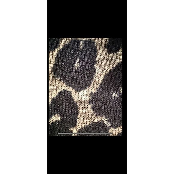 Signature studio animal, print sweater tunic with sparkly beaded elbows, XL  - Picture 5 of 12